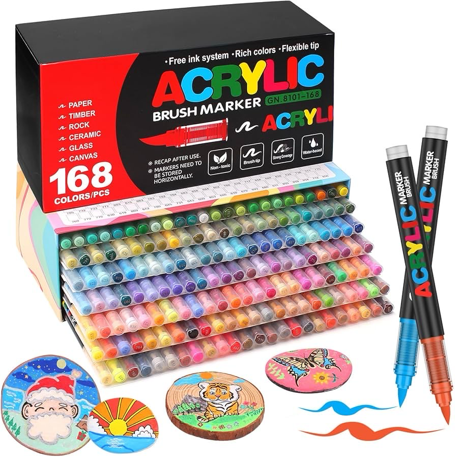 Marcador Acrylic 168 colores/ USA