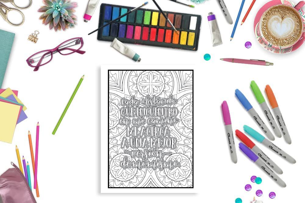 Afirmaciones Positivas - Libro de Colorear para Adultos