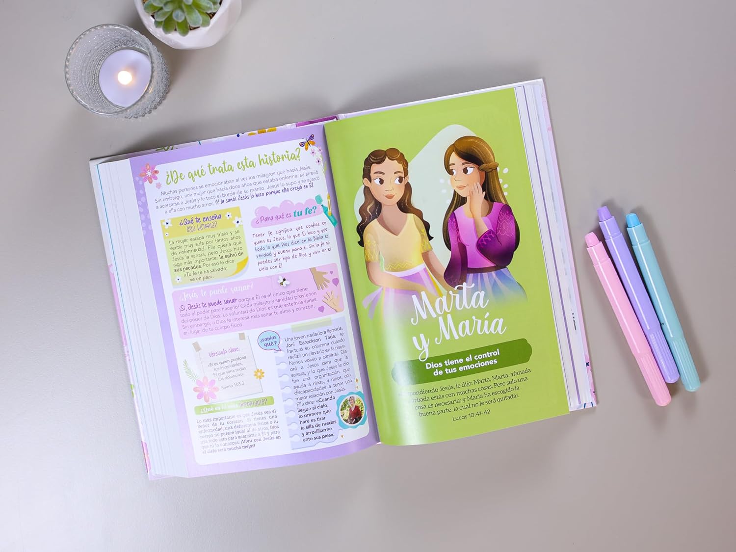 Biblia de Promesas para Niñas  Ilustrada Tapa Dura