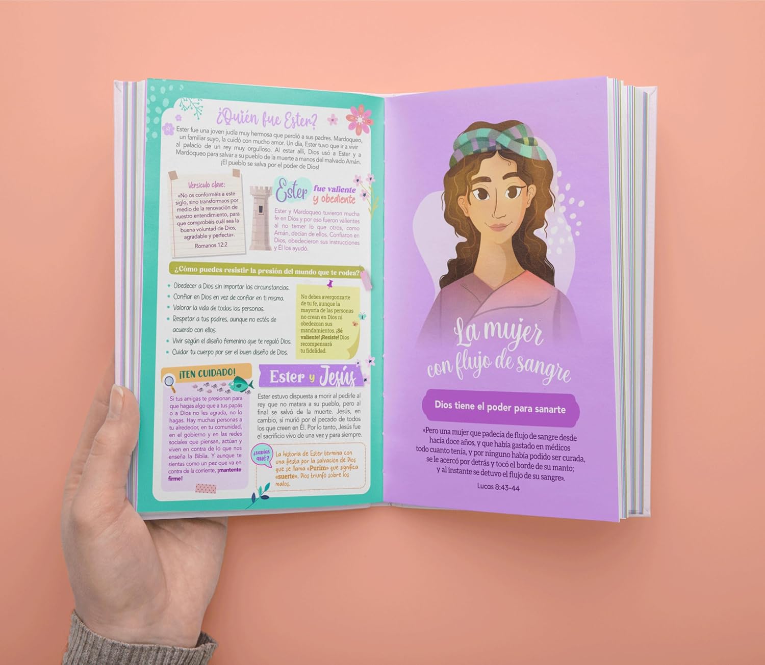 Biblia de Promesas para Niñas  Ilustrada Tapa Dura