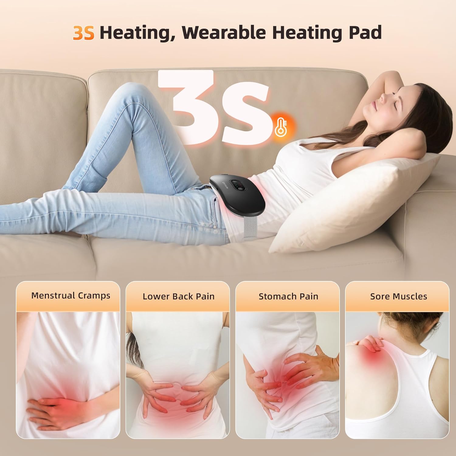 Almohadilla termica | Alivia el dolor menstrual