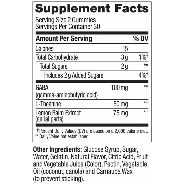 OLLY | Gomitas Antiestres Sabor Berry | 60 ct. | Suplemento