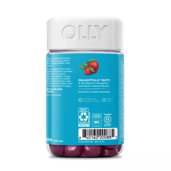 OLLY | Gomitas Antiestres Sabor Berry | 60 ct. | Suplemento