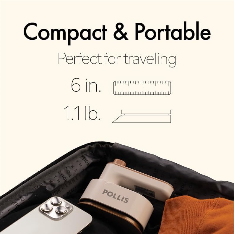 Plancha y Vaporizador Portatil | 2 en 1 - Pollis