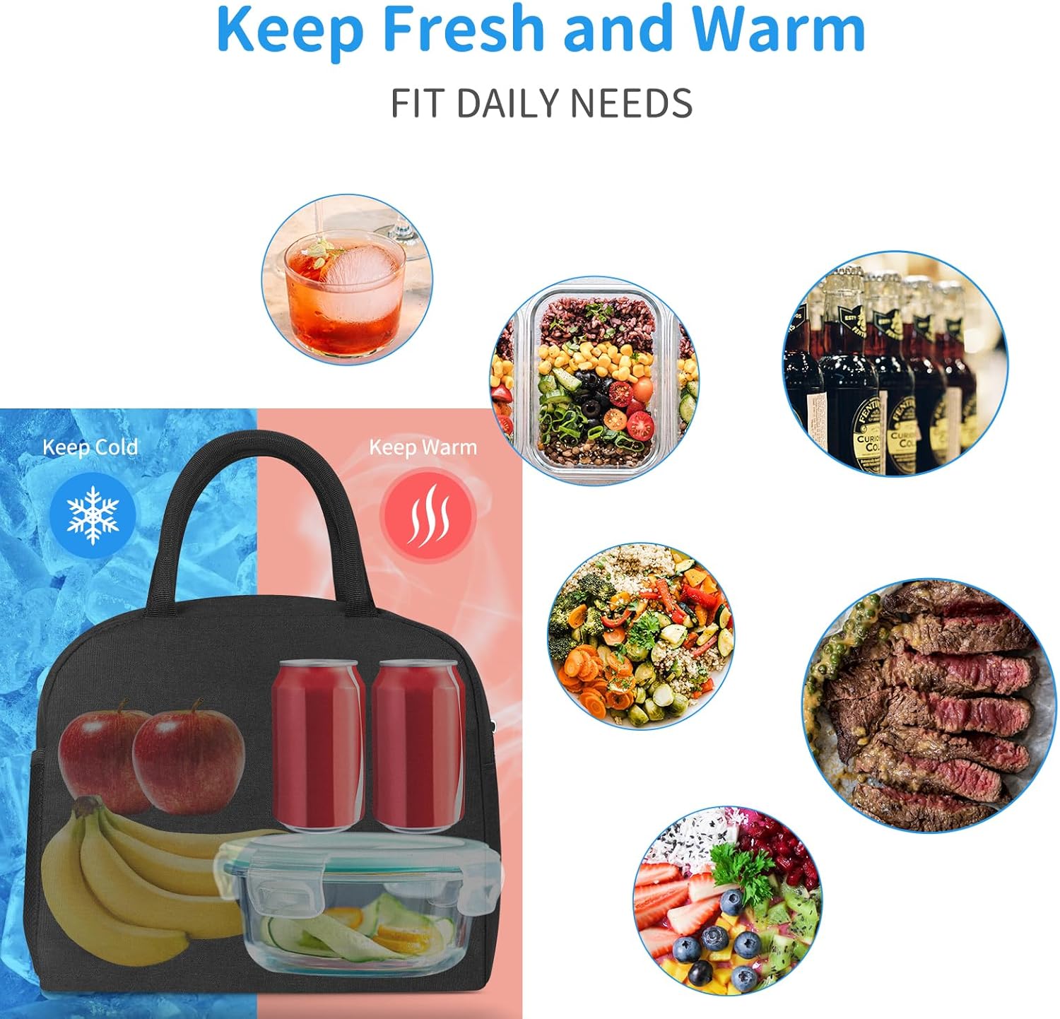 Lonchera Termica anti fugas - Negro