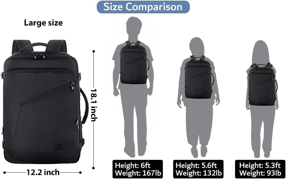 Mochila de viaje - Impermeable Expandible – 7.13 Galones