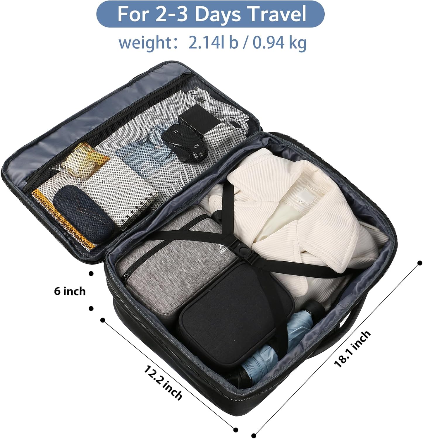 Mochila de viaje - Impermeable Expandible – 7.13 Galones