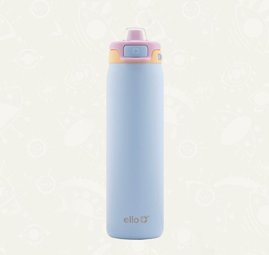 Termo Ello - Pop & Fill 650 ml (22 oz) - Celeste