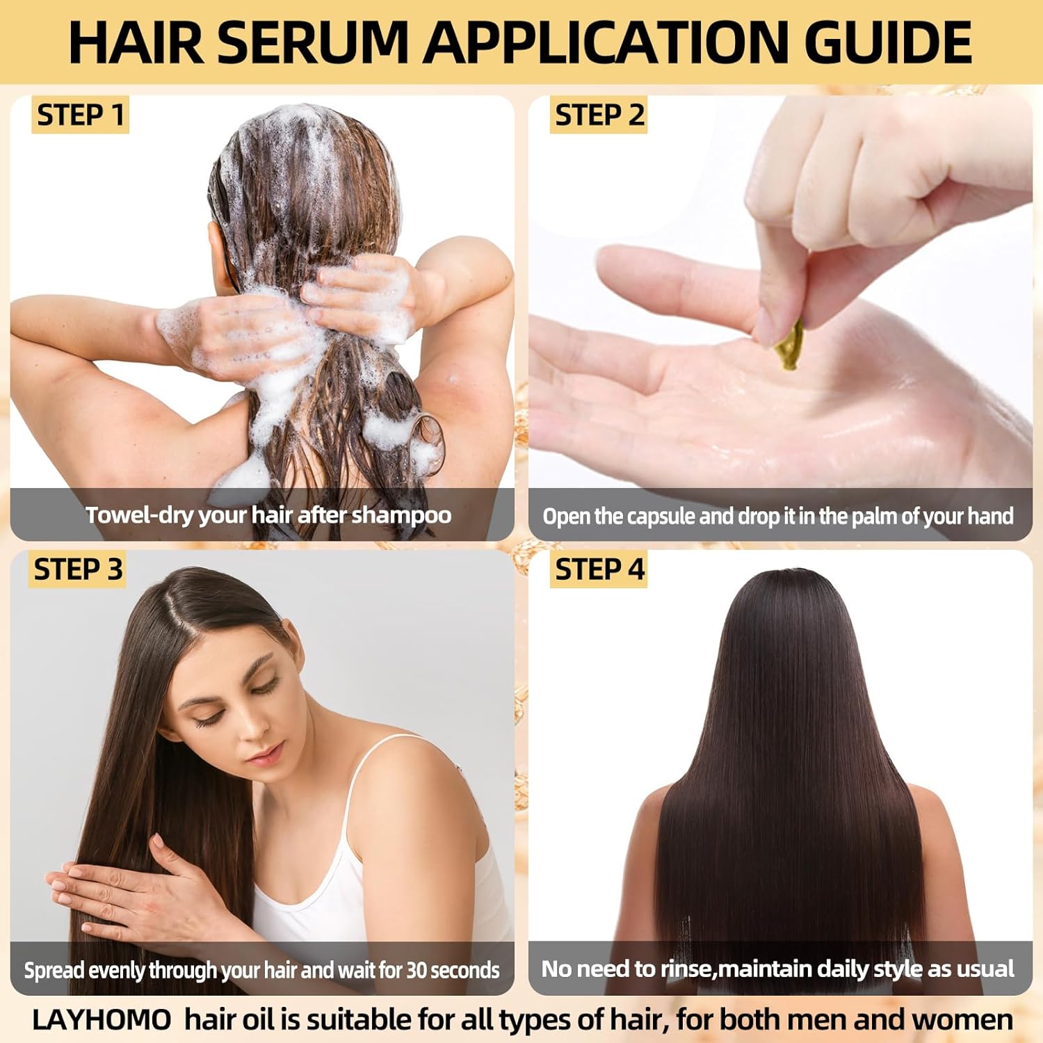 Serum de tratamiento capilar – Keratina + Aceite de Argan | 60 uds.