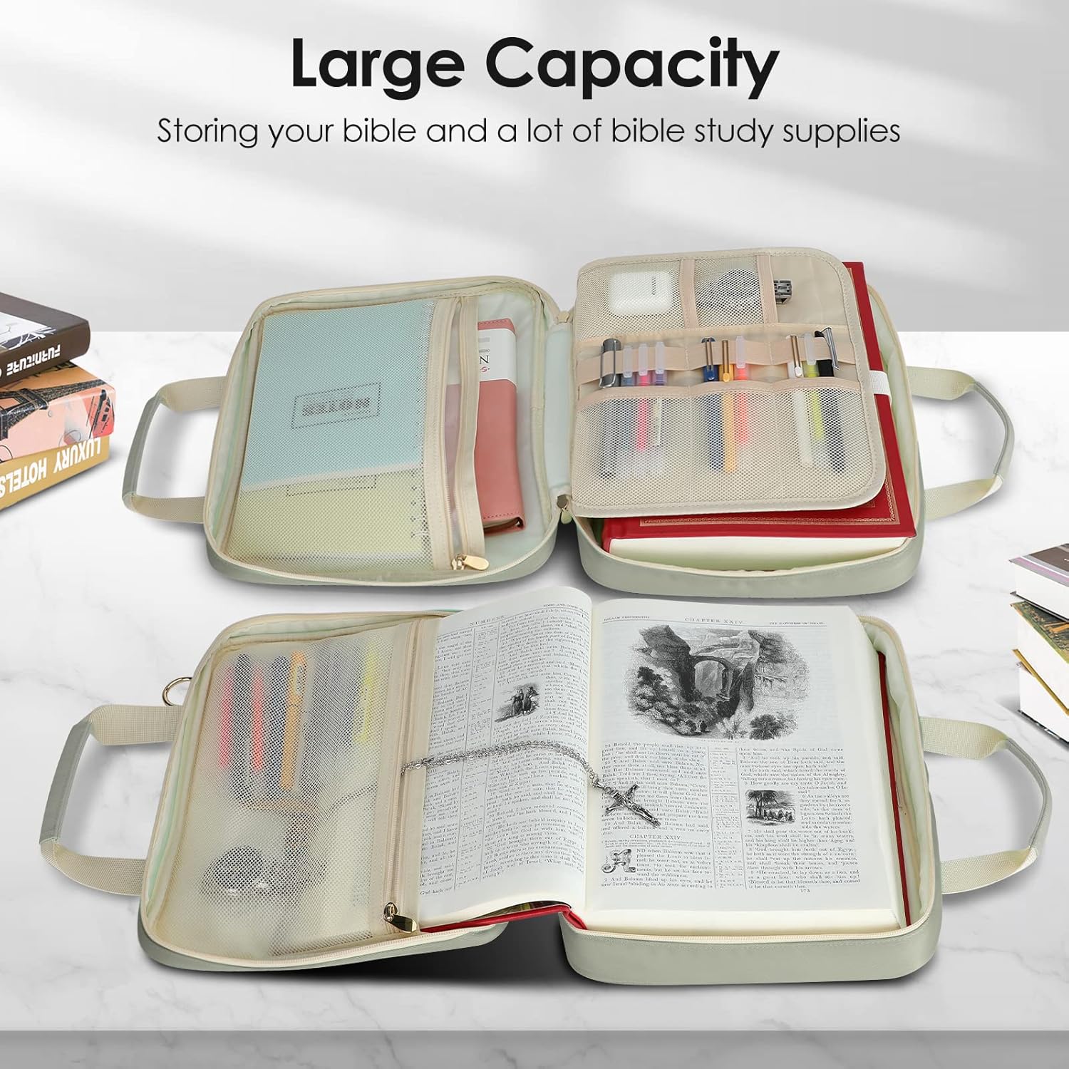 Funda para libro / Bolsa multiusos Verde