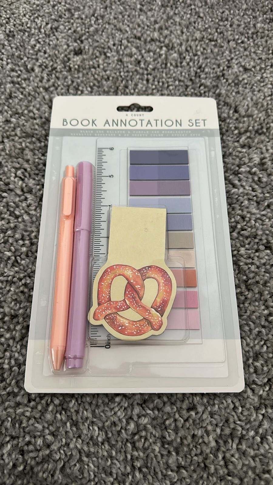 Set de lectura tono rosado y morado /EUA