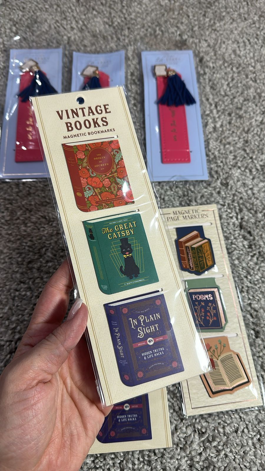 Set separadores magneticos diseño 3  libros / EUA