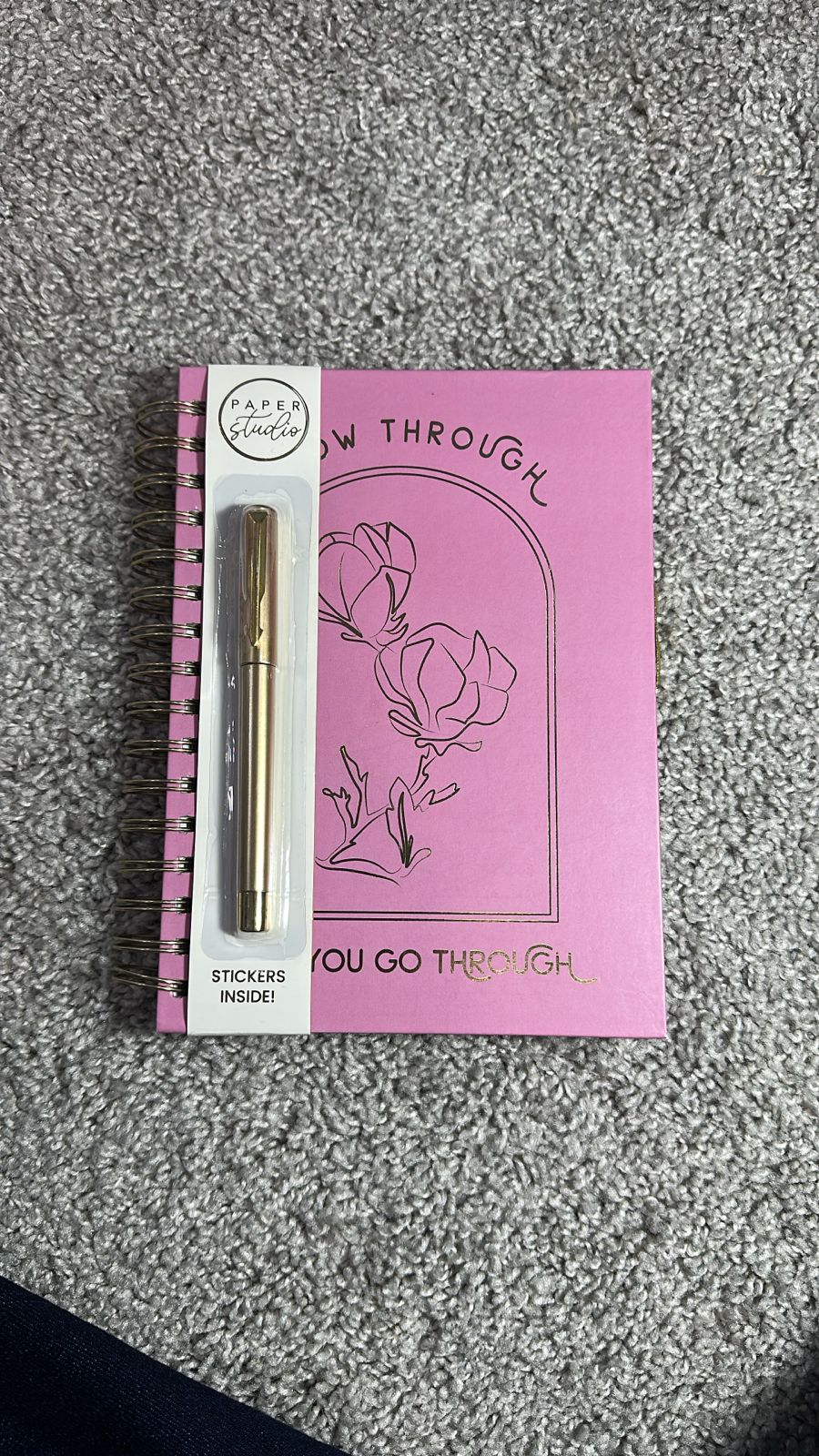 Libreta con pluma y stickers diseño 1/ EUA