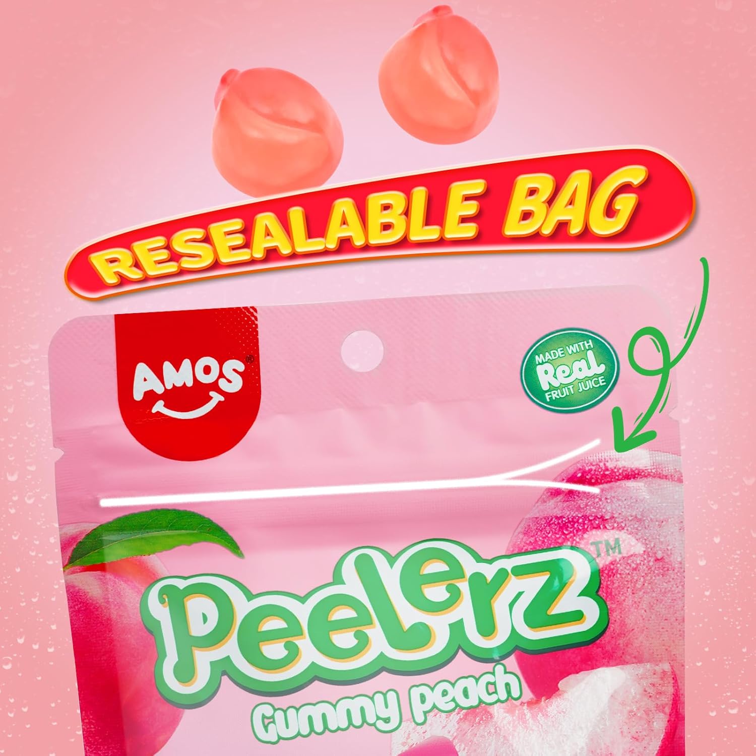 Peelerz – Gomitas pelables - Durazno |  3 oz