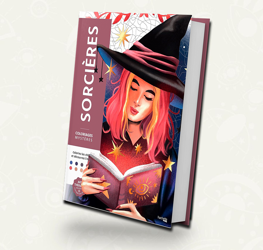 Libro para colorear misterio - brujas