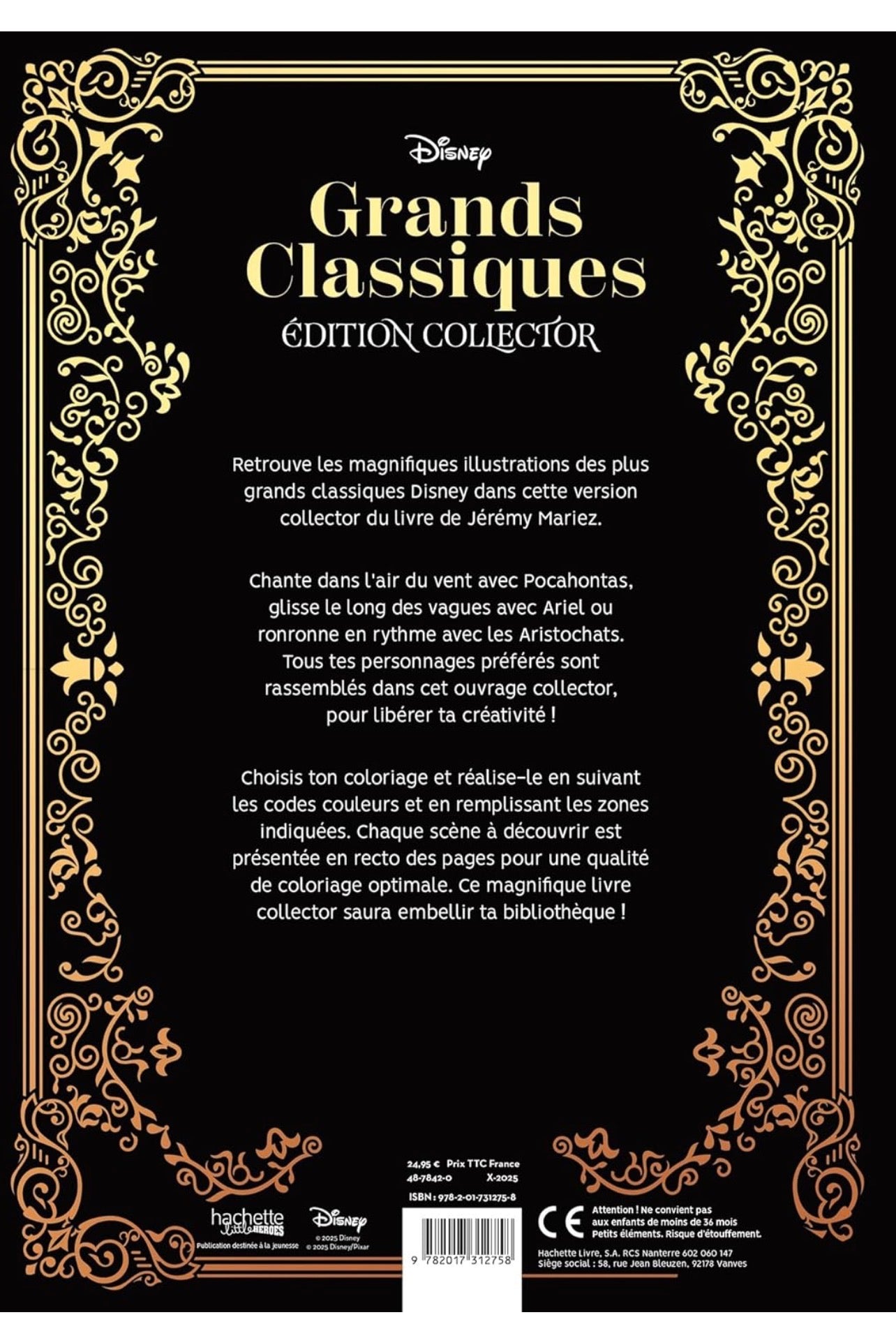 Libro de colorear Grands Classiques | Edicion 10 aniversario | Francia