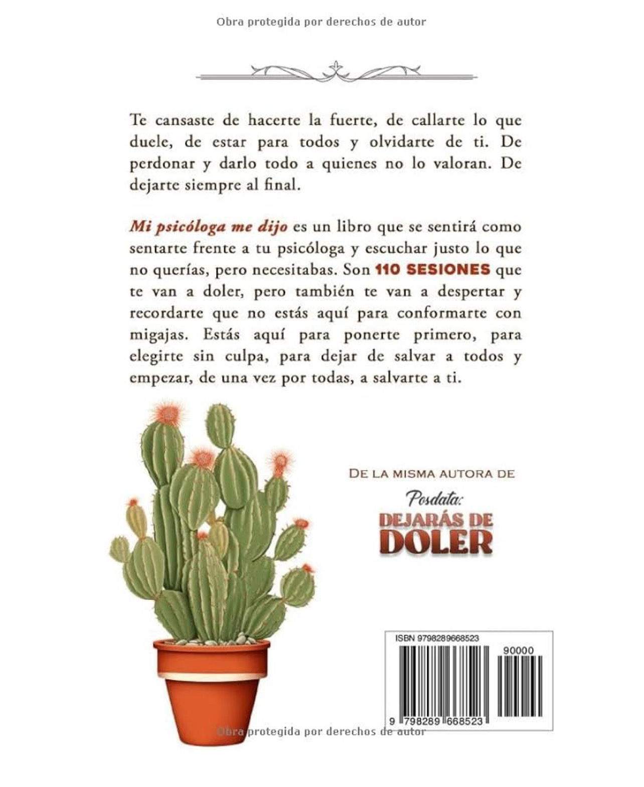 Mi psicologa me dijo | Yulibeth R.G