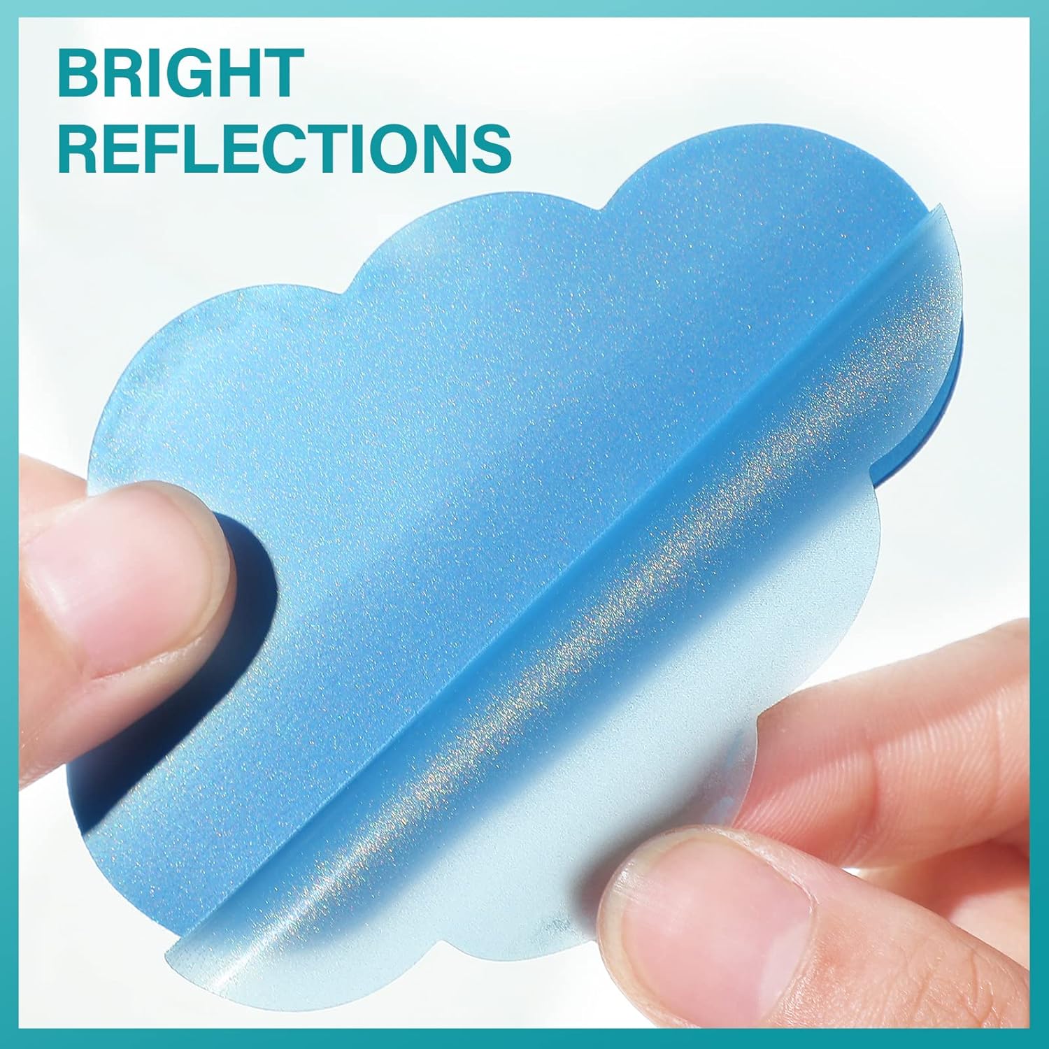 NOTAS ADHESIVAS TRANSPARENTES NUBE – 2 Paquetes (25 hojas por block)