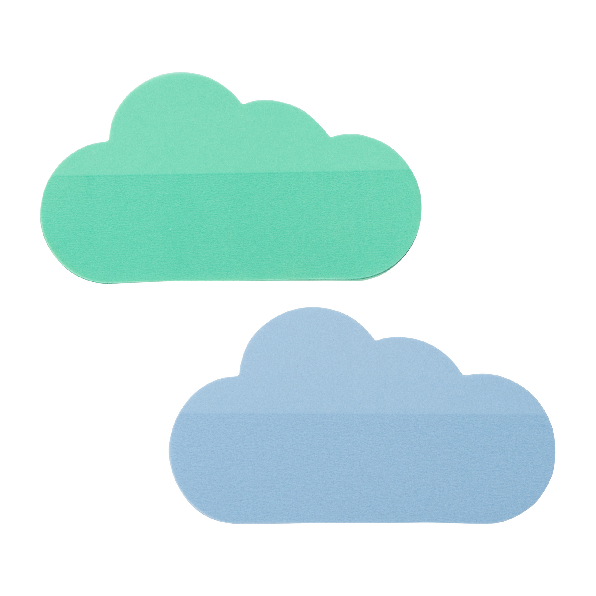 NOTAS ADHESIVAS TRANSPARENTES NUBE – 2 Paquetes (25 hojas por block)
