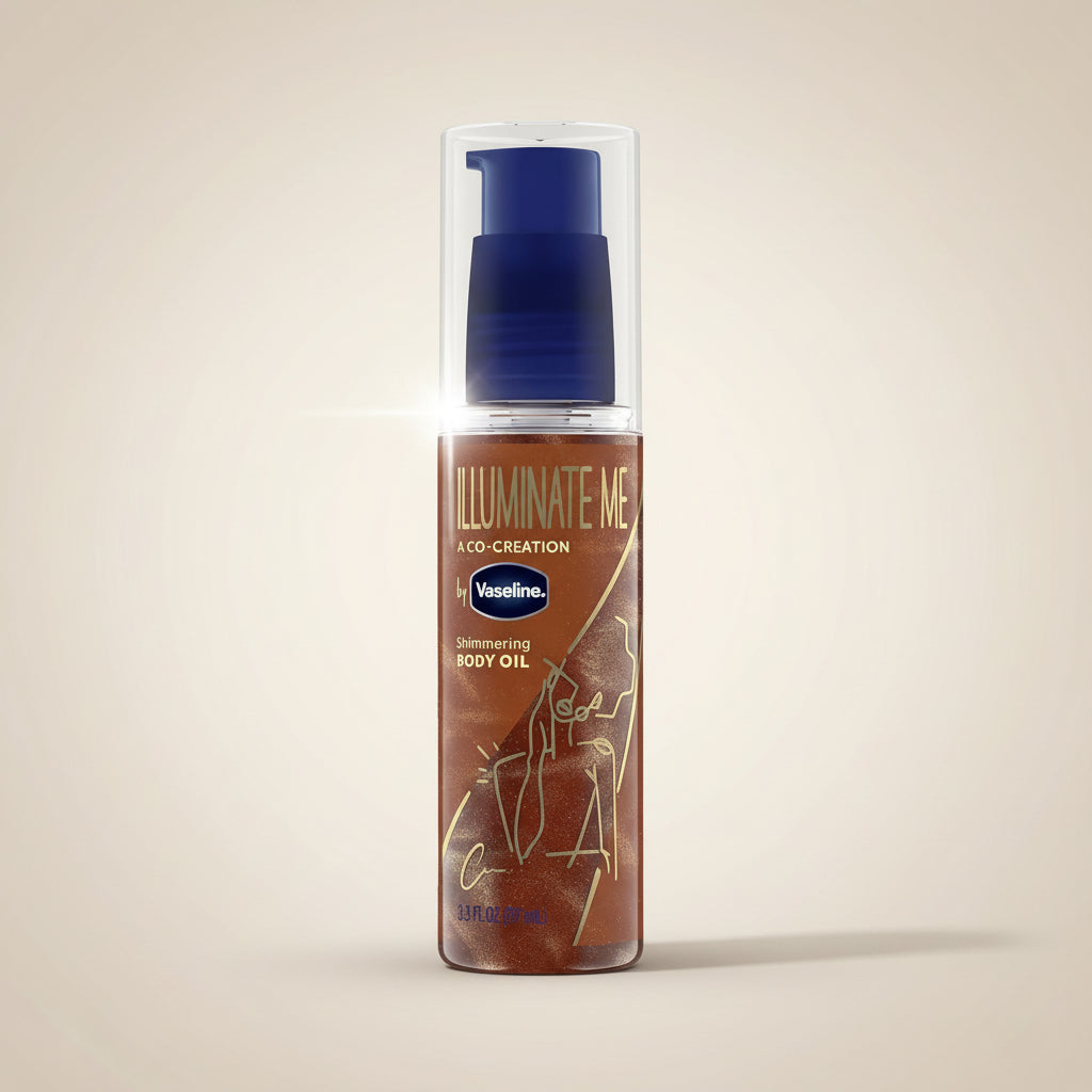 Aceite corporal iluminador | Efecto glow dorado | Vaseline