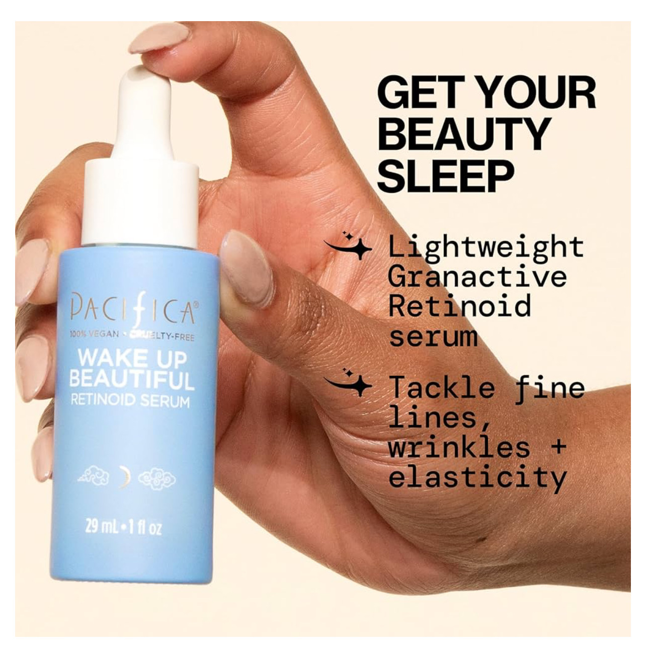 Suero facial con retinol 1% y melatonina - colageno y antioxidantes | Pacifica | TOP - serum retinal