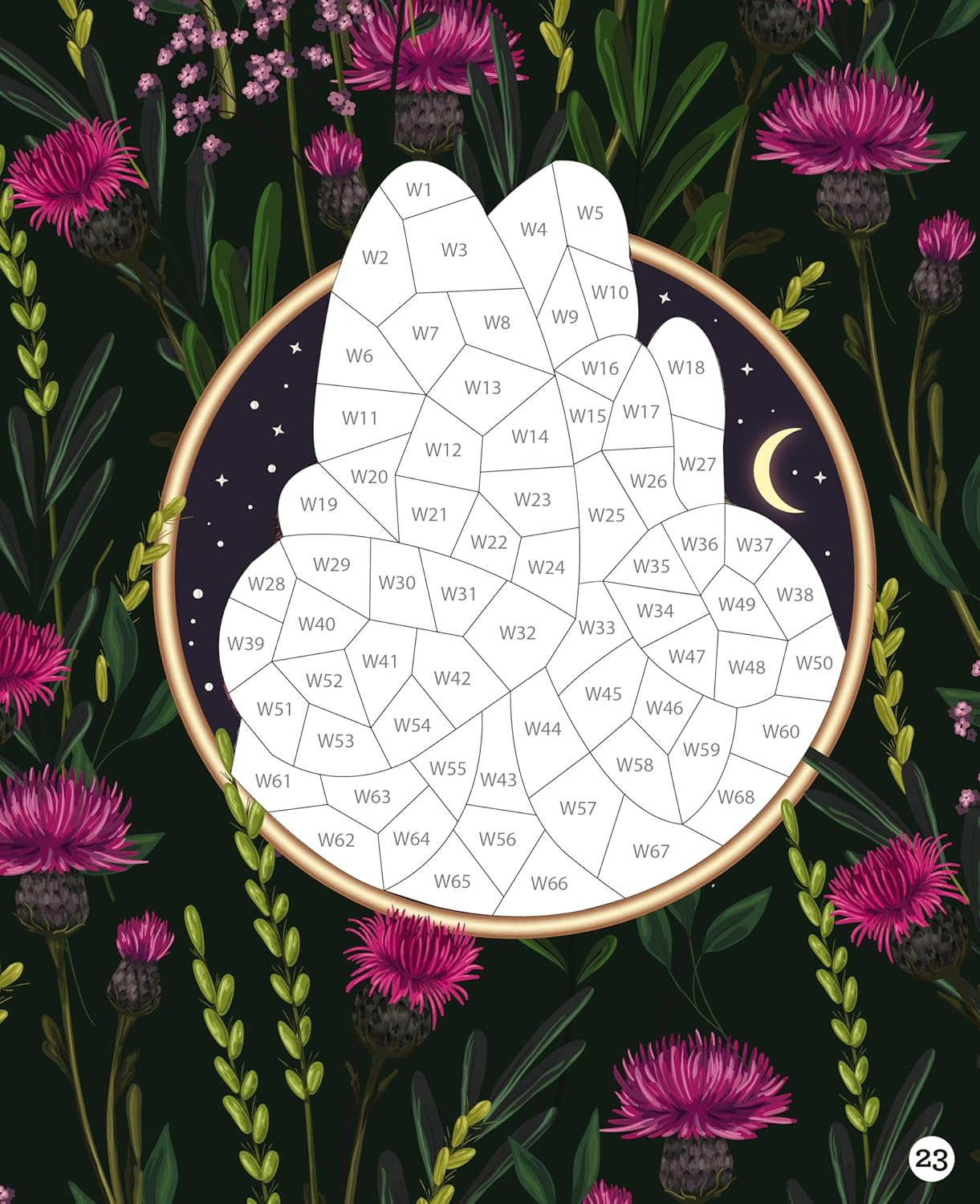 Brain Games - Sticker by number - Enchanted Forest