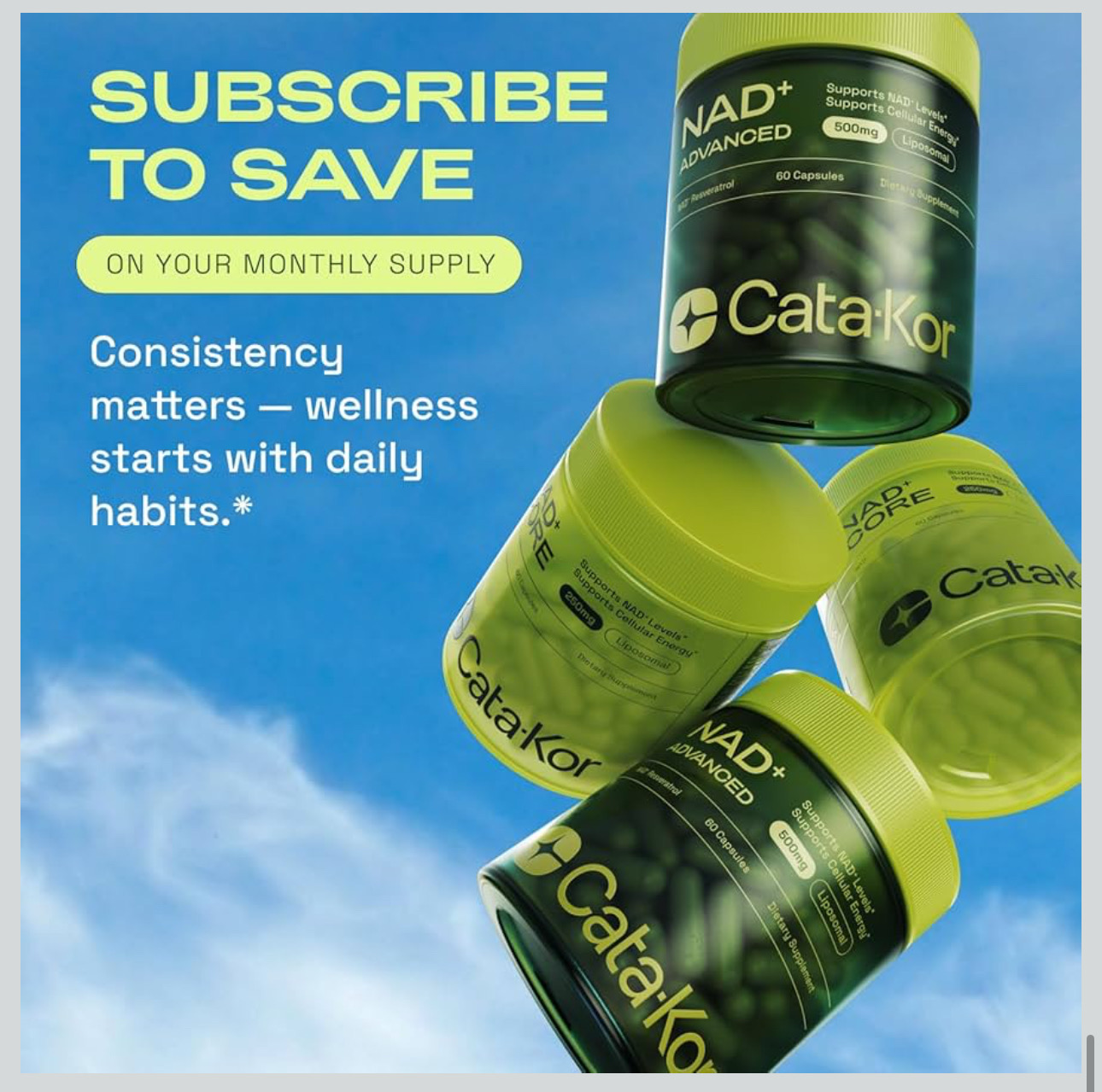 NAD + Advance / Resveratrol - Suplemento - catakor