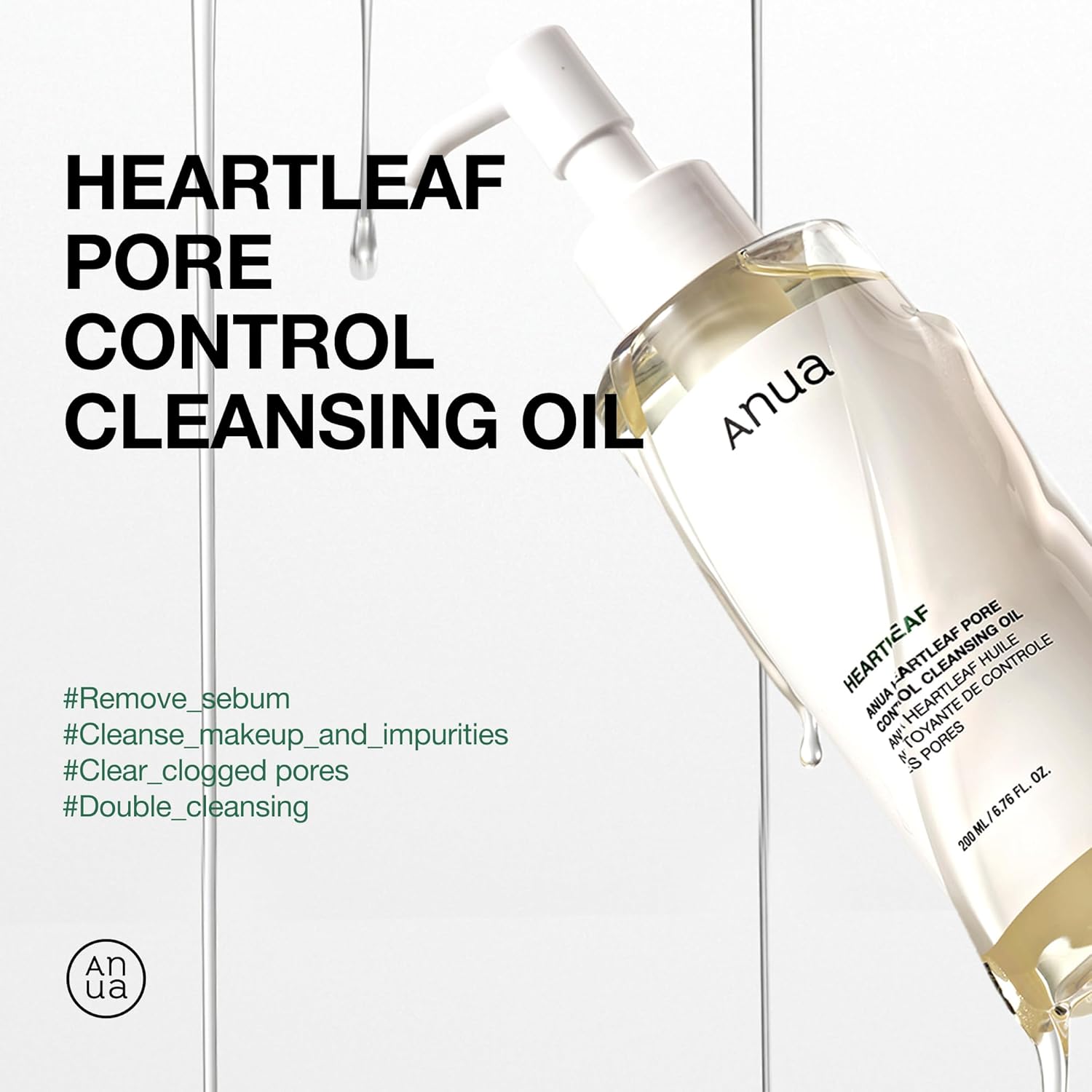 Aceite limpiador para control de poros | 200ml | Anua - Top