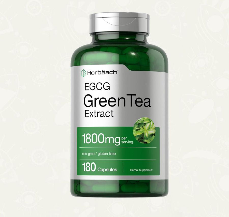 Extracto de Te Verde EGCG 1800 mg | Horbäach | 180 capsulas