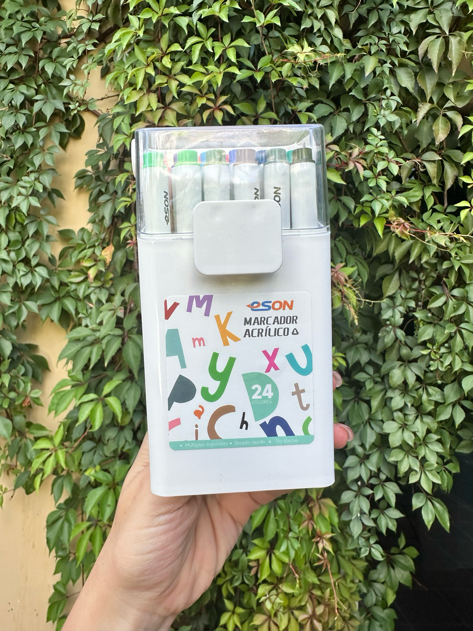 Marcadores acrílicos punta fina - 24 unidades
