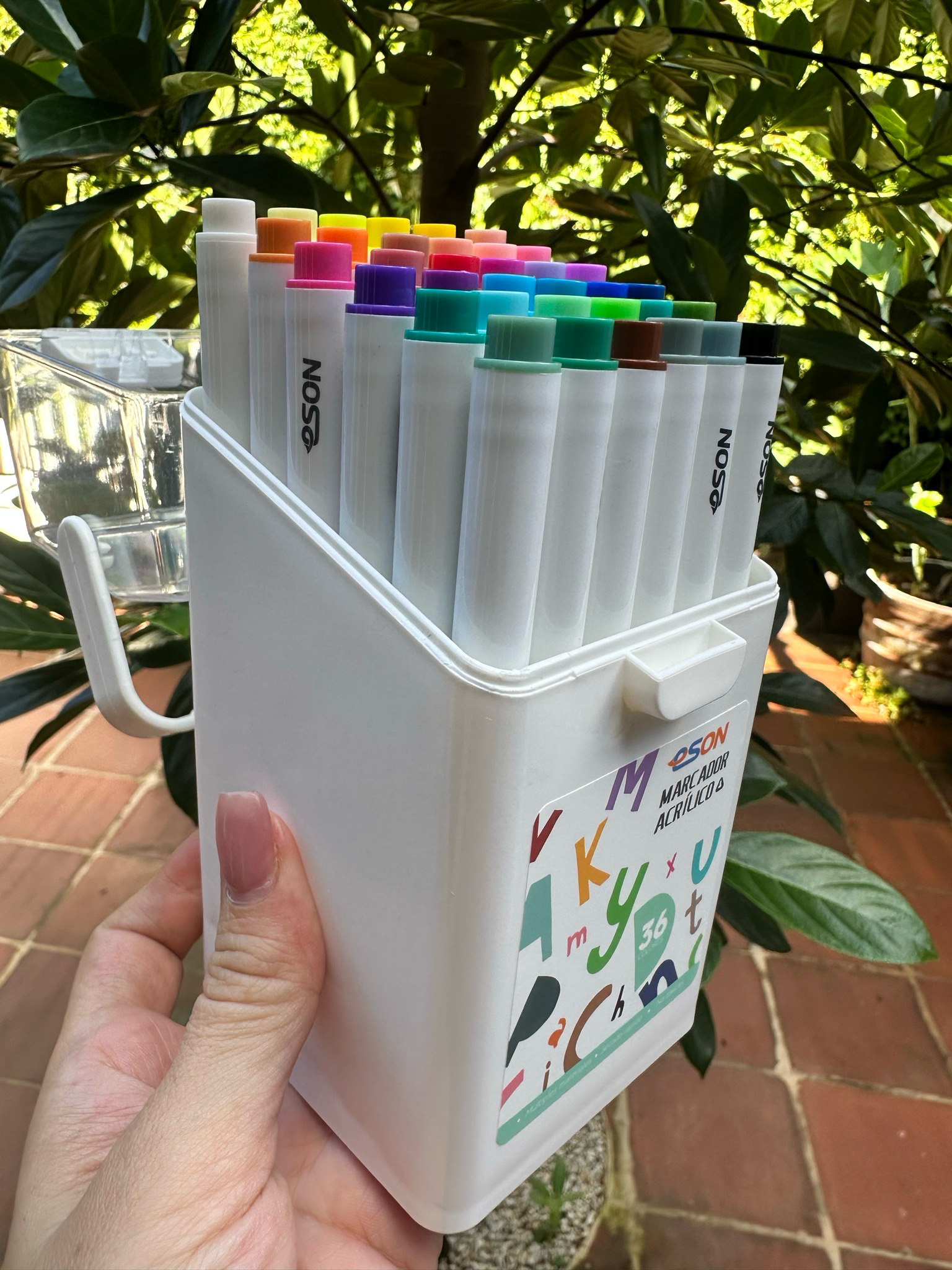 Marcadores acrílicos punta fina - 36 unidades