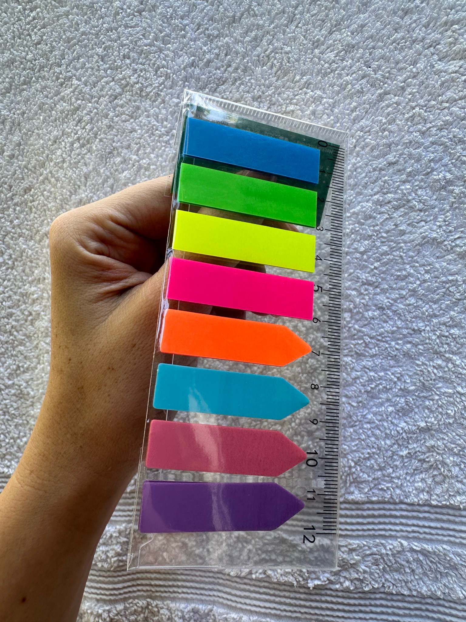 Notas adhesivas transparentes - 8 colores