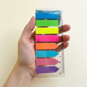 Notas adhesivas transparentes - 8 colores