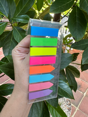 Notas adhesivas transparentes - 8 colores