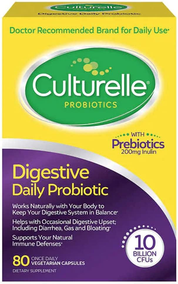 Probioticos Digestivos - 80 capsulas | Culturelle / EUA