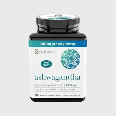 Ashwaganda 1000 mg | Youtheory | 180 capsulas / EUA