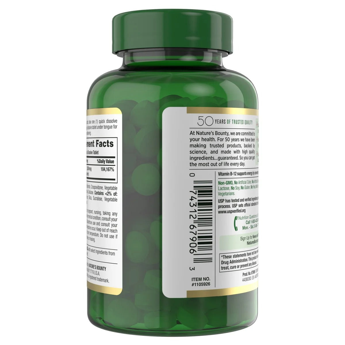 B12 natures bounty | 300 capsulas / EUA