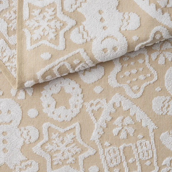 Toalla de cocina estilo navideño | Beige | 8 pack | EUA