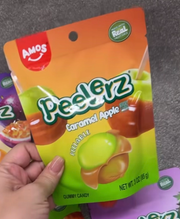 Peelerz – Gomitas pelables - Manzana con caramelo | 3oz | EUA