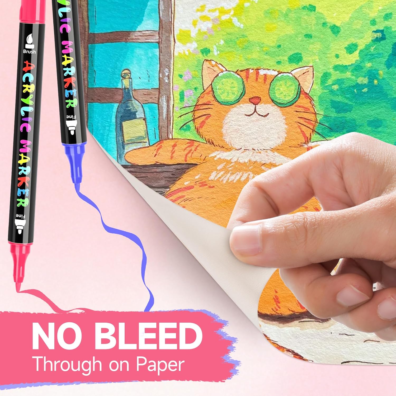 Estuche de Marcadores  Acrilicos de 60 Colores Doble Punta | IVSUN