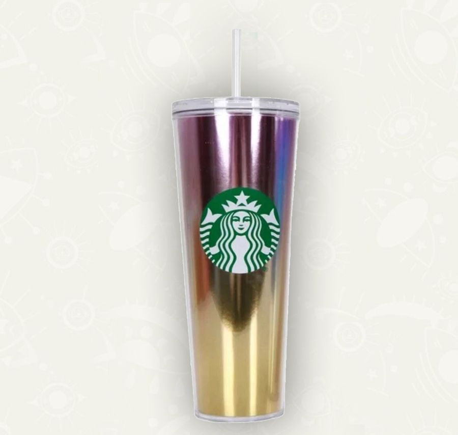 Vaso Starbucks | Color Tornasol rosado | 24 oz