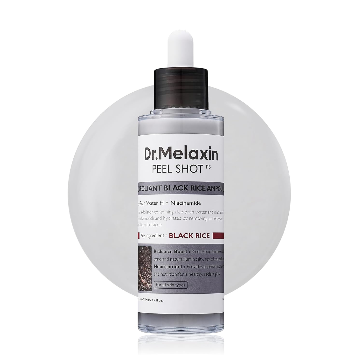 DR.MELAXIN | Serum Shot Glow Arroz Negro | Exfoliante | 80ml - top