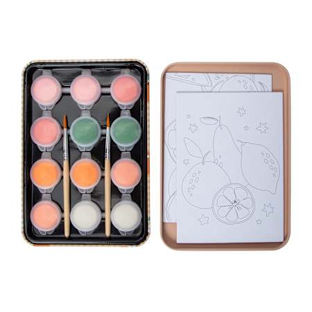 Set de Arte en lata  | Naranja