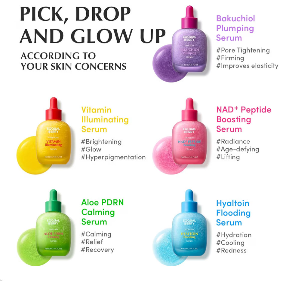 Serum facial con NAD + PEPTIDOS | EQQUALBERRY | 1oz | Top SKU 99847