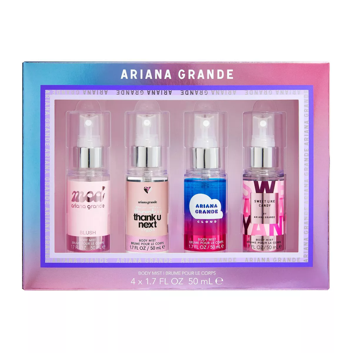 Ariana Grande | Set de Splash Corporales MOD Blush | 4 Piezas