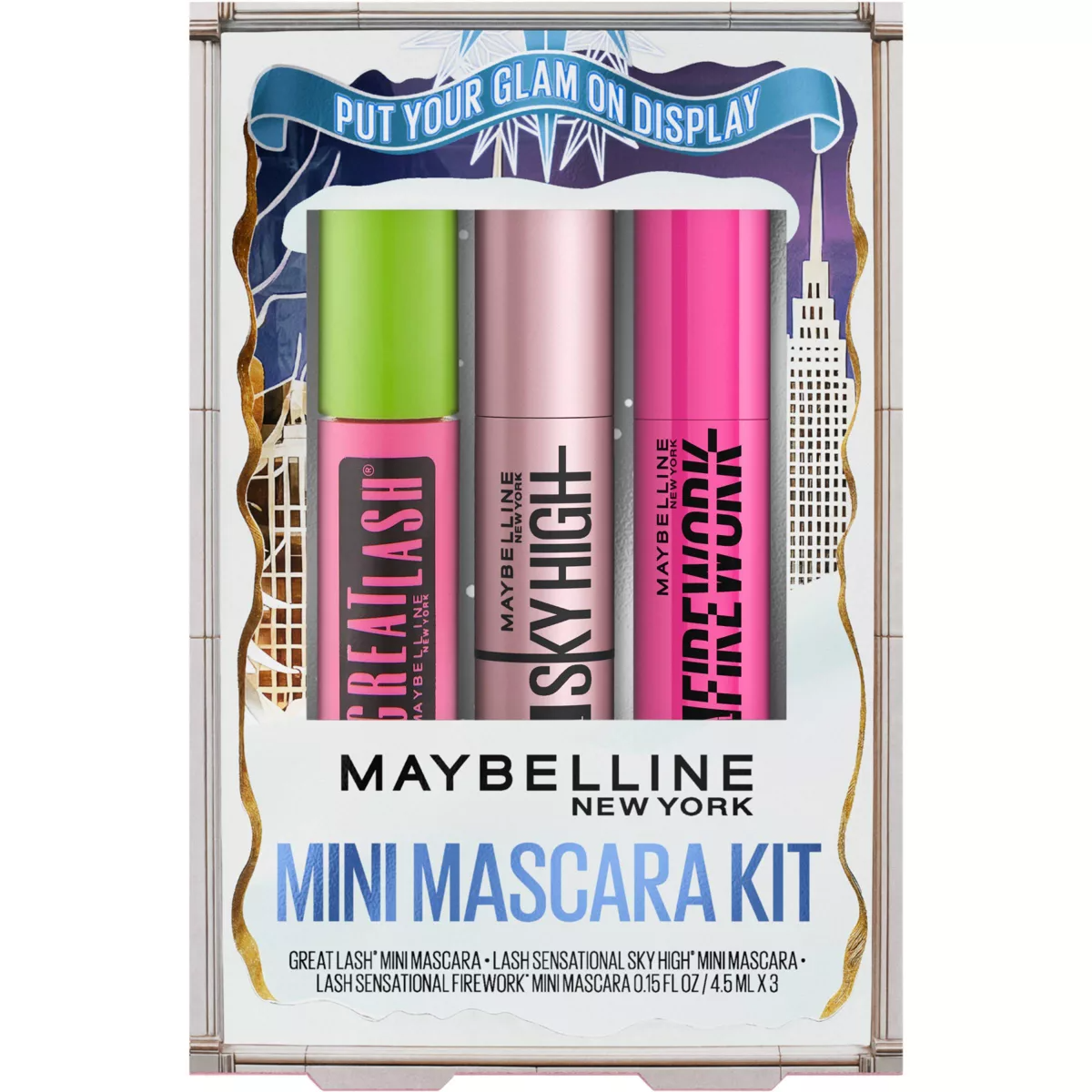 Maybelline | Set de Mini Máscaras de Pestañas | 3 Piezas