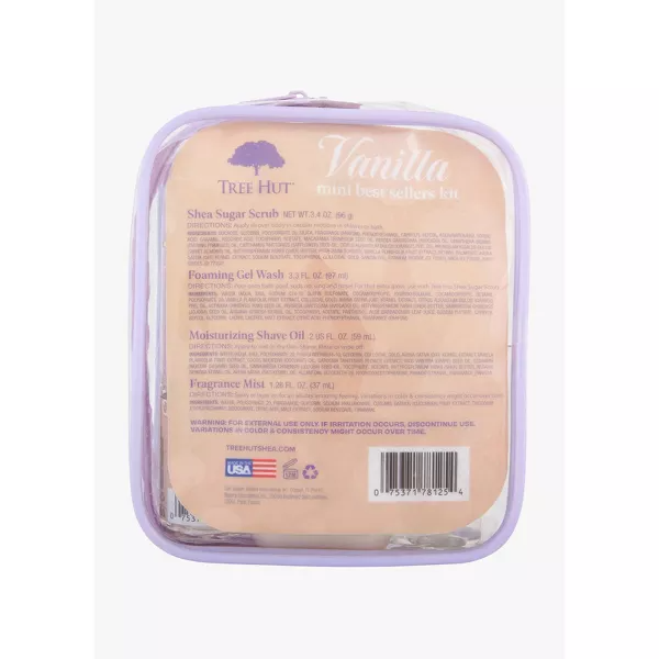 Tree Hut | Kit Mini Best Sellers de Vainilla | Set de 4 Piezas