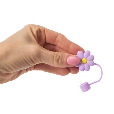 Paquete de 5 Tapones para Pajillas Flores | Straw Toppers