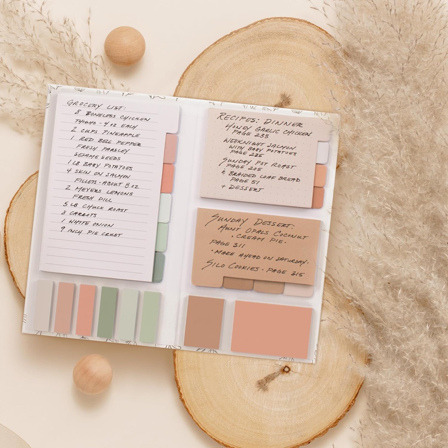 Notas Adhesivas de Colores Pastel | Paquete de 6 Pads