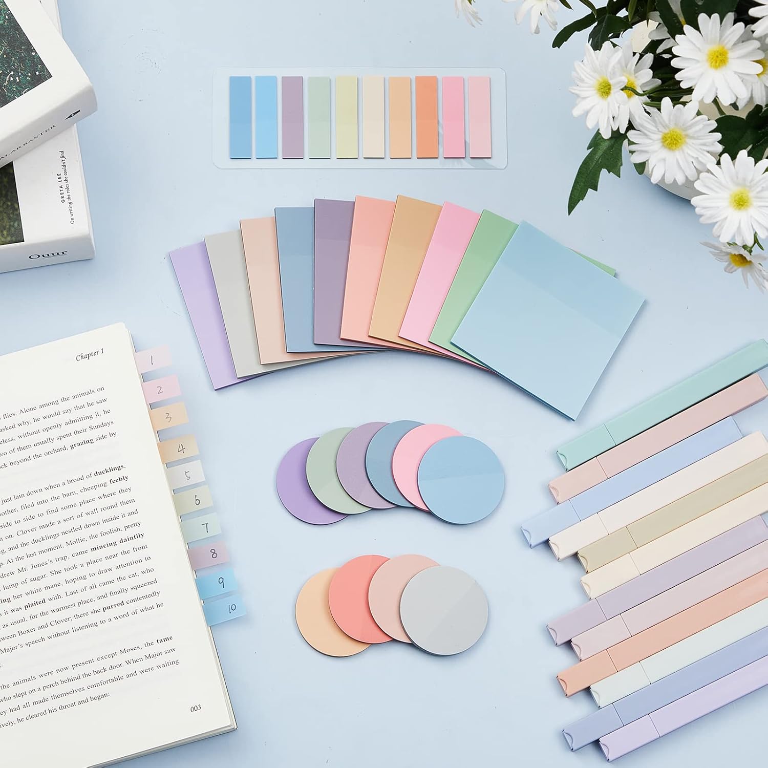 Set de Lectura  | Resaltadores y Notas Adhesivas